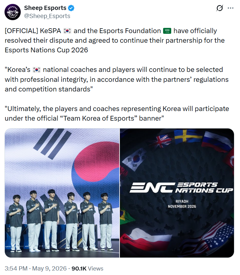 Esports Nation Cup 2026 có thể vẫn có sự góp mặt của Faker- Ảnh 1.