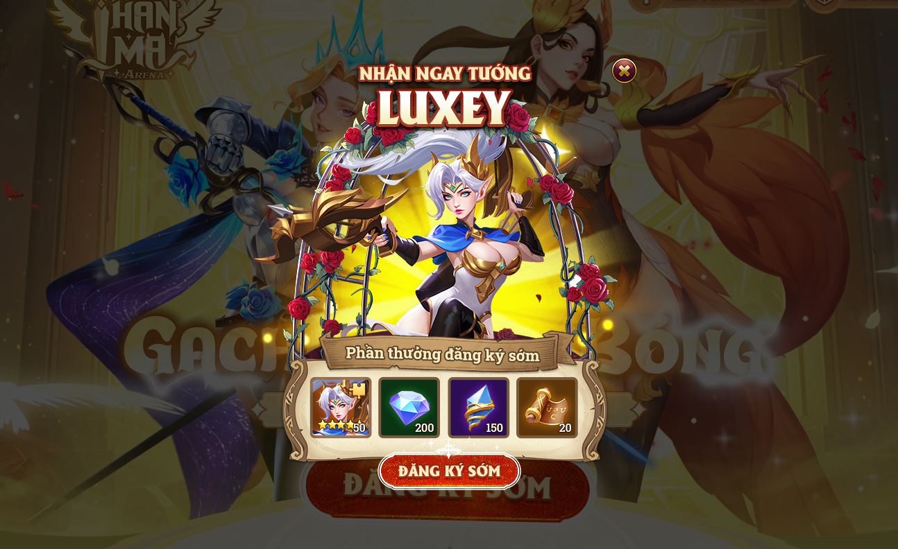 Thần Ma Arena mở đăng ký trước chơi lớn tặng tướng Luxey cực mạnh chào đón ra mắt ngày 13/5- Ảnh 3.