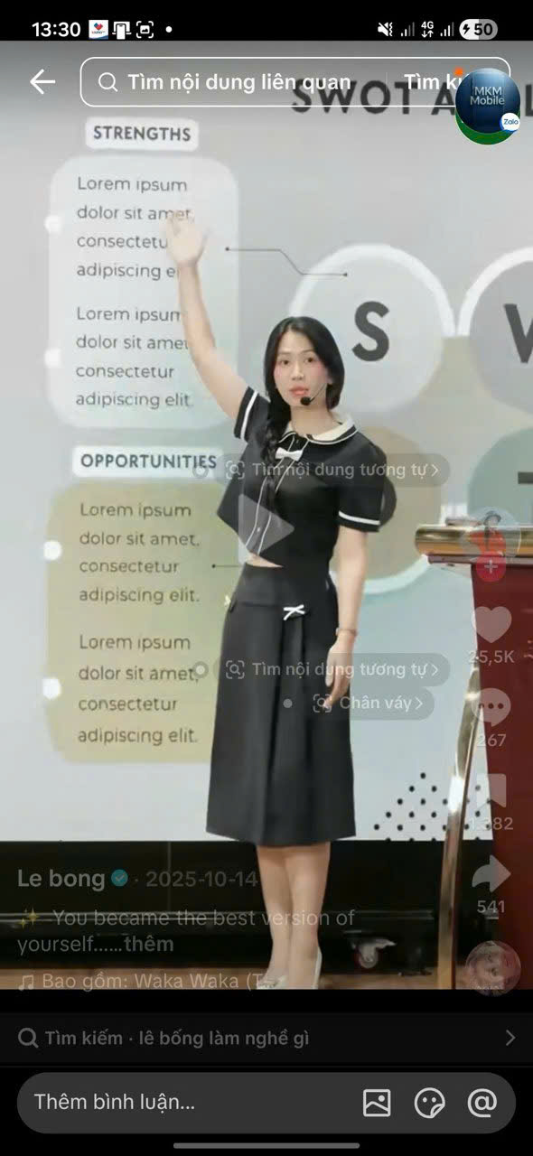 Lê Bống khoe vai trò giảng viên, nhưng cụm “Lorem Ipsum” trên slide mới là thứ gây chú ý- Ảnh 2.