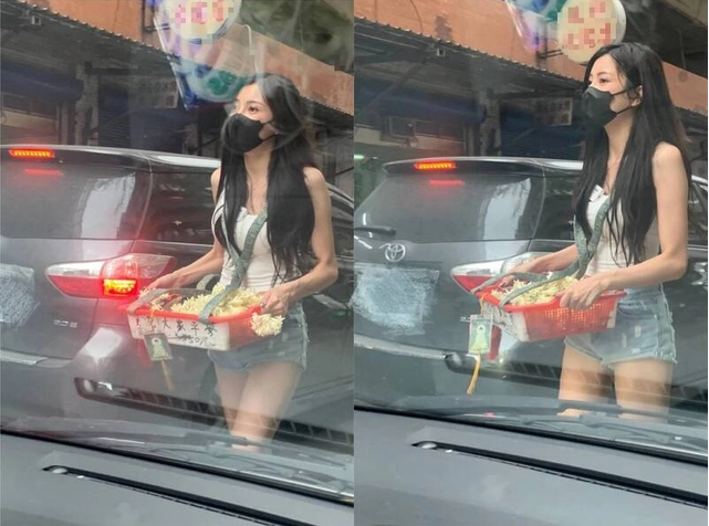Mặc quần short bán hoa dạo, cô nàng đeo khẩu trang vẫn xinh như hot girl, dân mạng đổ xô tìm info rồi ngã ngửa trước nhan sắc- Ảnh 3.