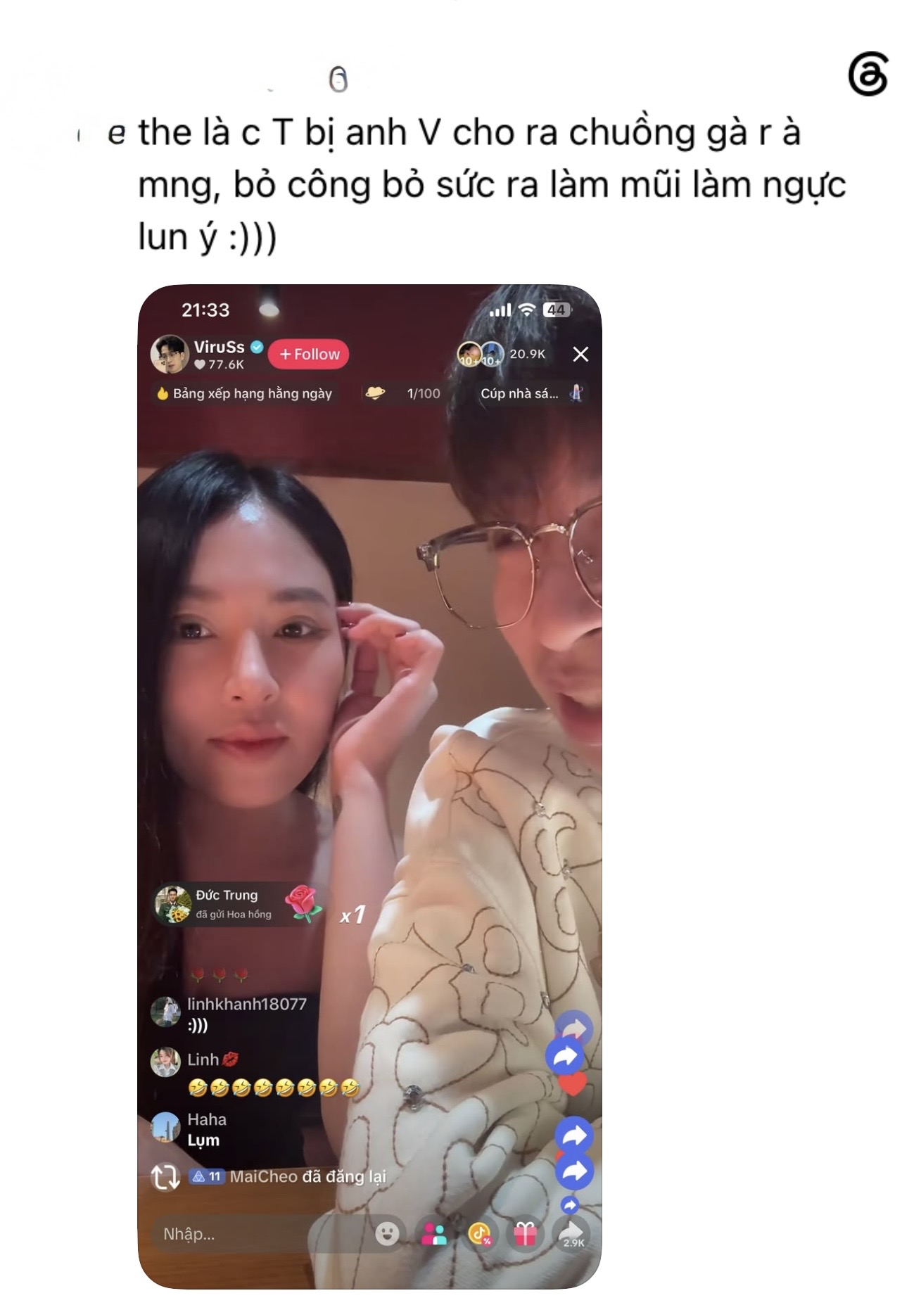 ViruSs xuất hiện bên "gái lạ" trên livestream, "Thảo trợ lý" bị thất sủng?- Ảnh 1.