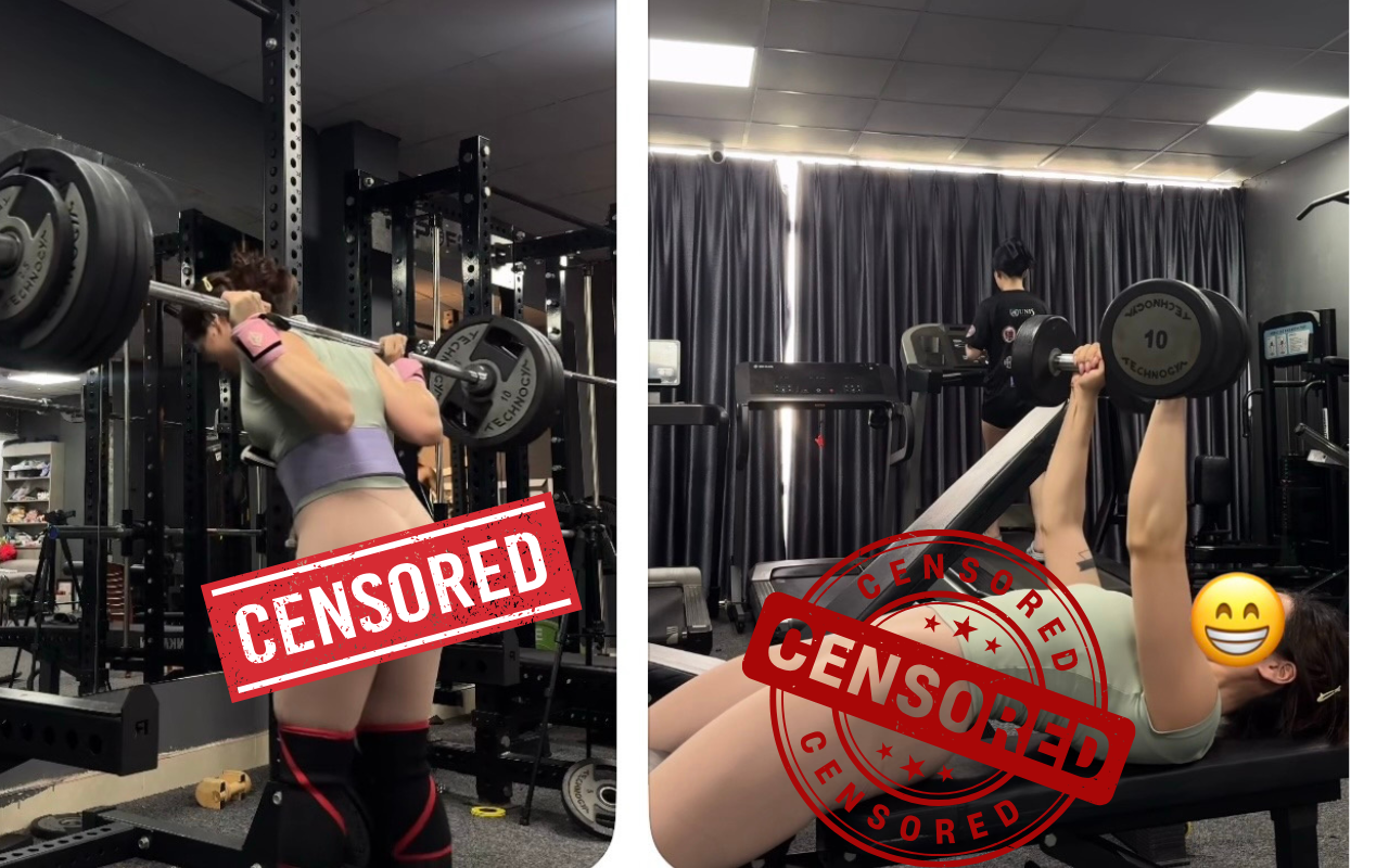 Diện chiếc quần tàng hình, nữ gymer trở thành tâm điểm tranh cãi- Ảnh 2.