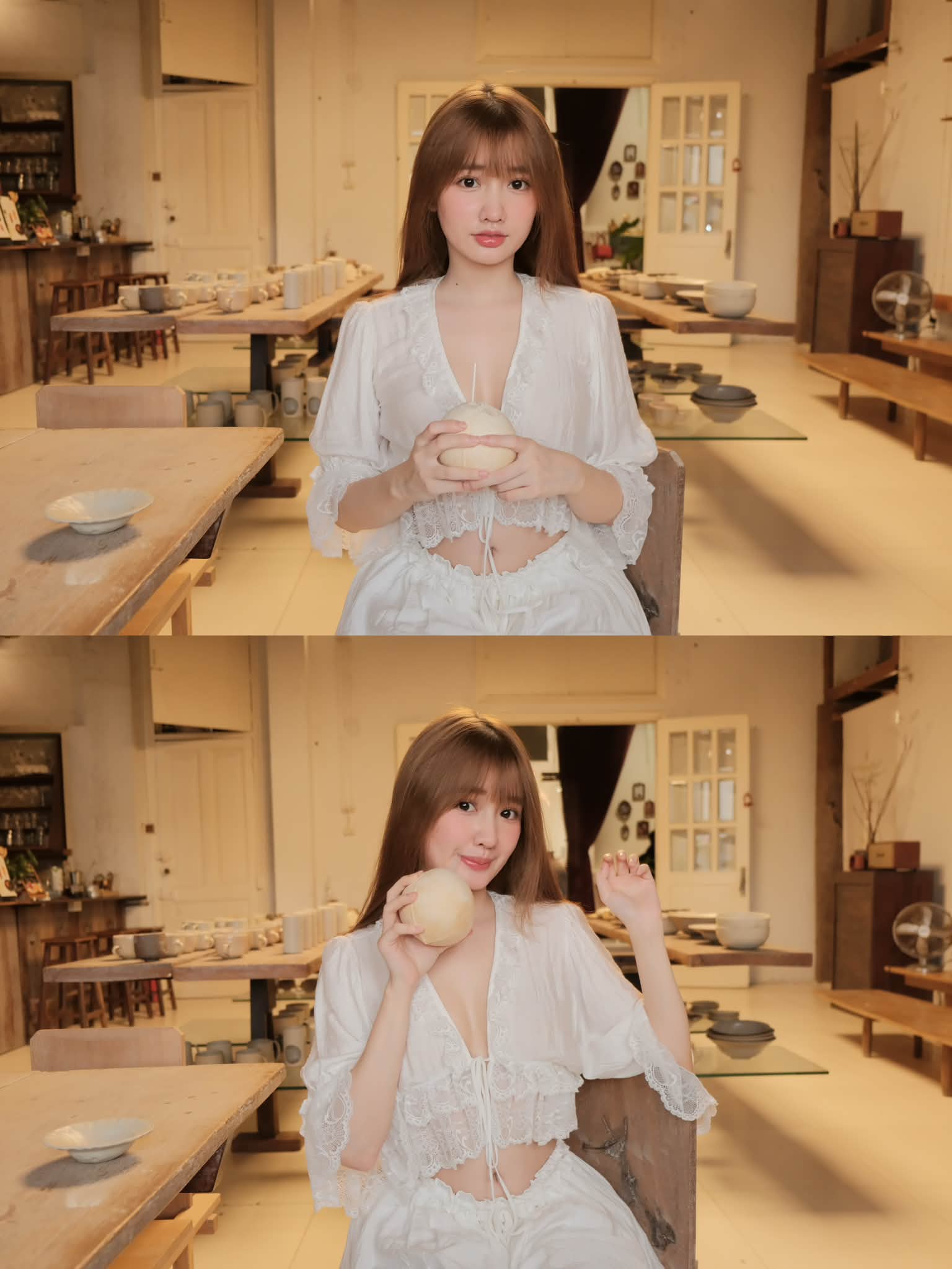 Đi làm gốm nhưng đẹp như thiên thần, cô nàng hot girl bỗng viral đầy bất ngờ- Ảnh 4.