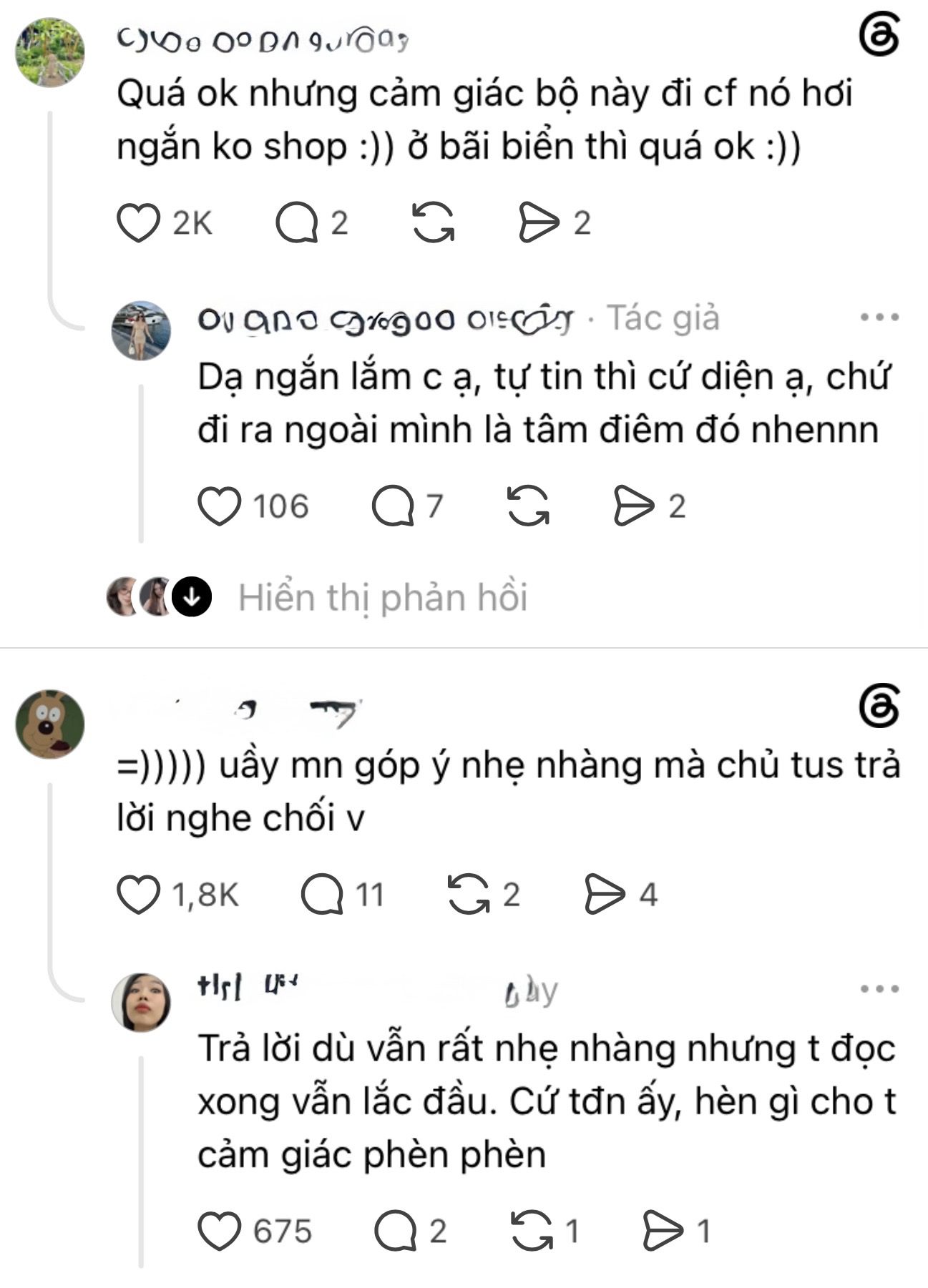 Diện đồ ngắn đi cà phê rồi lên mạng hỏi ý kiến, cô gái nhận rổ "gạch đá"- Ảnh 3. Diện đồ ngắn đi cà phê rồi lên mạng hỏi ý kiến, cô gái nhận rổ "gạch đá"- Ảnh 3.