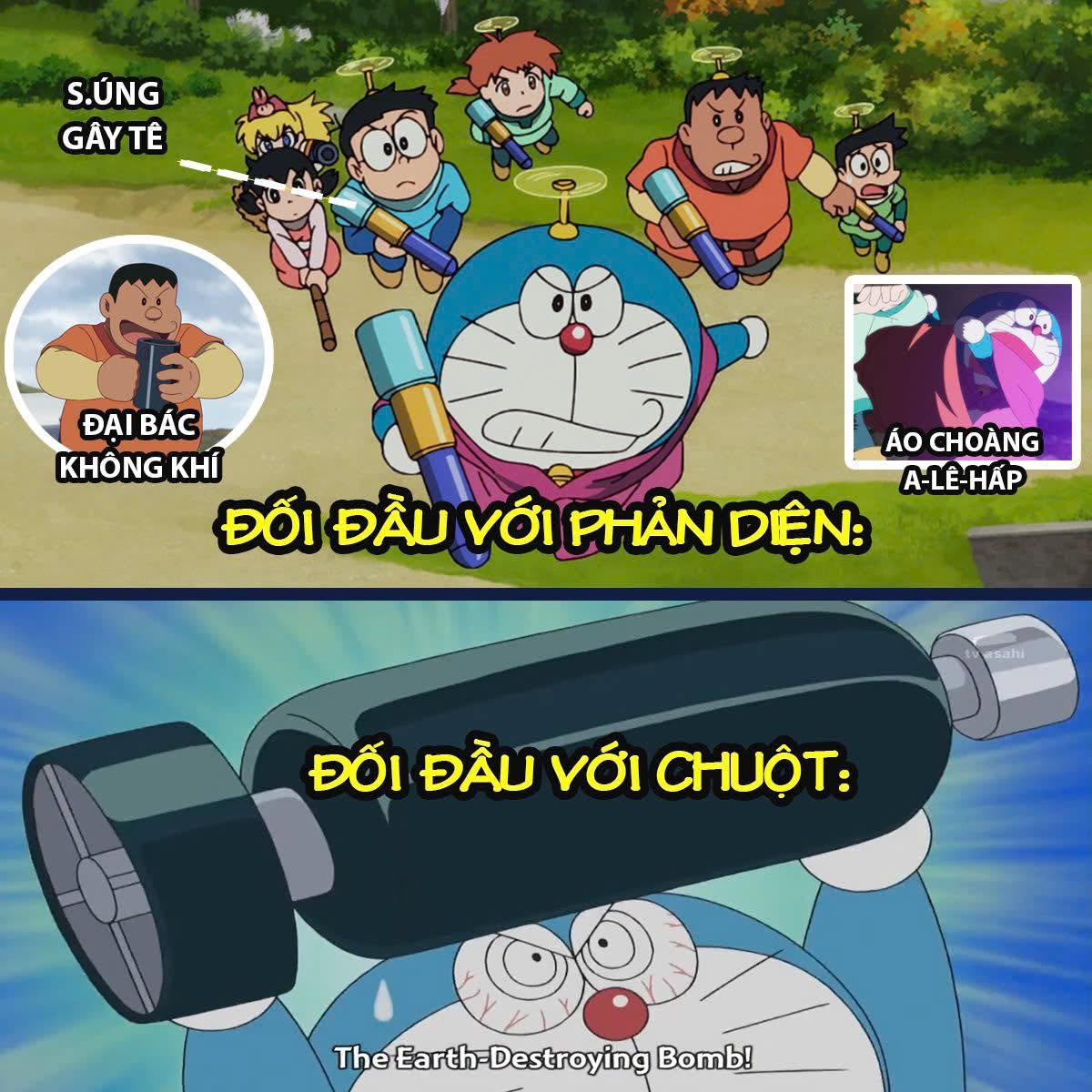 Hé lộ lý do Doraemon luôn dùng "hàng nhẹ" đối phó phản diện nhưng với chuột thì ngược lại hoàn toàn- Ảnh 1. Hé lộ lý do Doraemon luôn dùng "hàng nhẹ" đối phó phản diện nhưng với chuột thì ngược lại hoàn toàn- Ảnh 1.