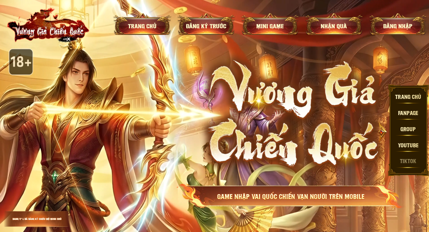 Một tựa game Quốc Chiến chính thức mở cổng Landing đăng ký sớm- Ảnh 1. Một tựa game Quốc Chiến chính thức mở cổng Landing đăng ký sớm- Ảnh 1.