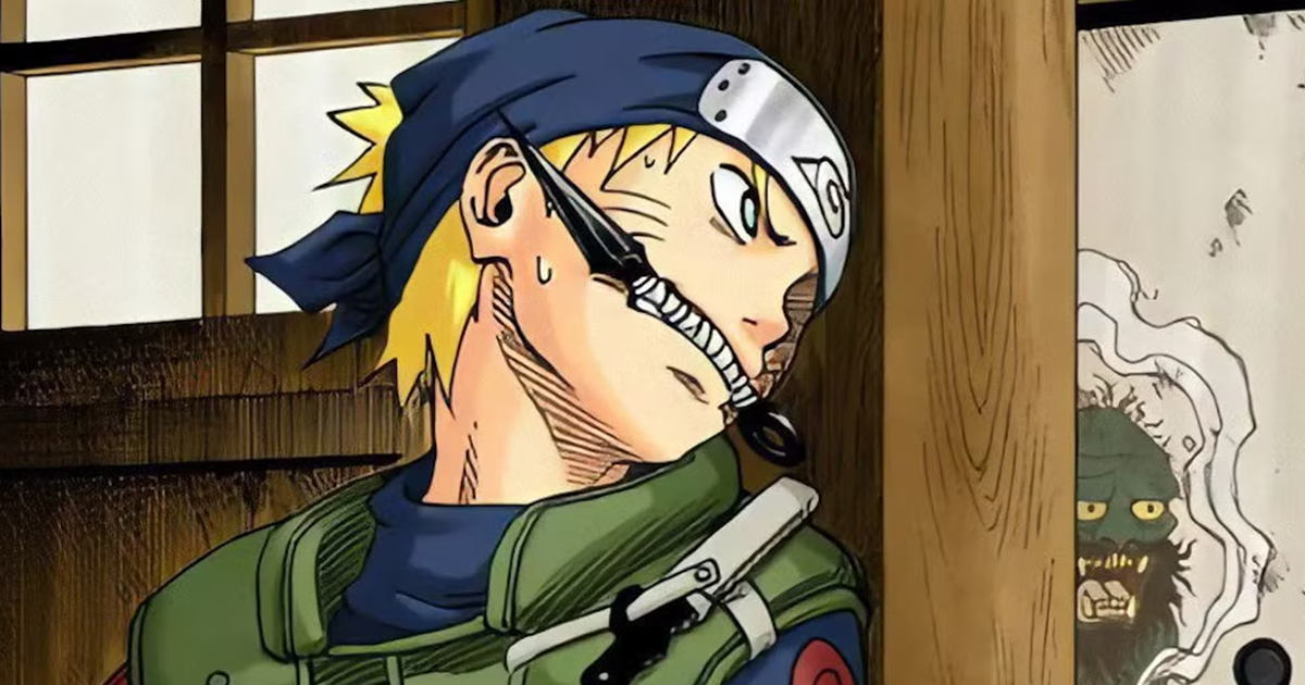 Naruto từng được Kishimoto phác họa với tạo hình Jōnin cực chất nhưng chưa bao giờ xuất hiện trong manga