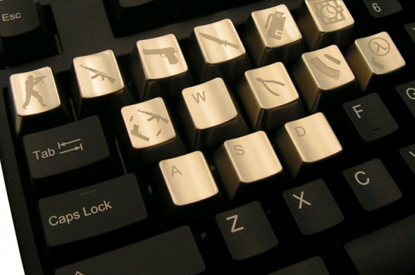 Bóng bẩy hơn với bộ keycap kim loại.