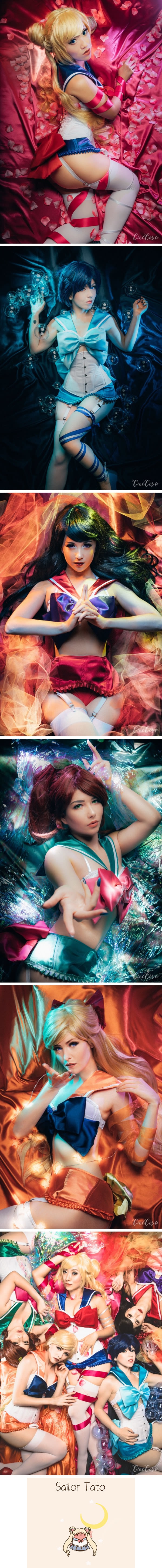 Cosplay Thủy Thủ Mặt Trăng (Sailor Moon) cực gợi cảm và nóng bỏng