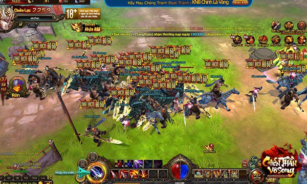 Cách đánh của Chiến Thần Vô Song khiến người chơi liên tưởng đến series Dynasty Warrior