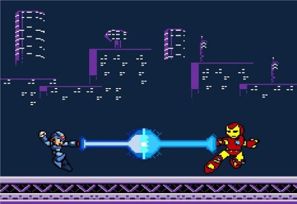  Megaman X đấu với Iron Man lần đầu ra mắt trên nền tảng Excel 