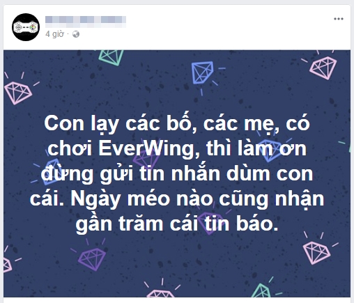  Không ít cư dân mạng Việt than vãn vì bị làm phiền quá nhiều bởi tin nhắn mời chơi EverWing trên Facebook 