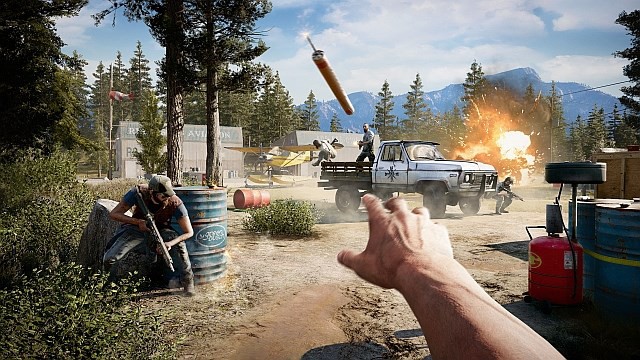 Far Cry 5 tung trailer mới: đua xe bắn súng, lái máy bay thả bom như phim hành động