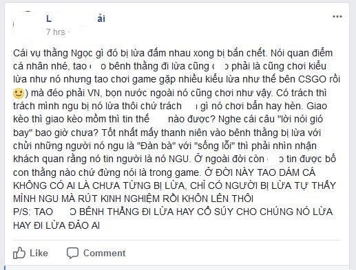 PUBG Việt Nam: Cãi nhau om tỏi chỉ vì game thủ 'ăn quả lừa' đau