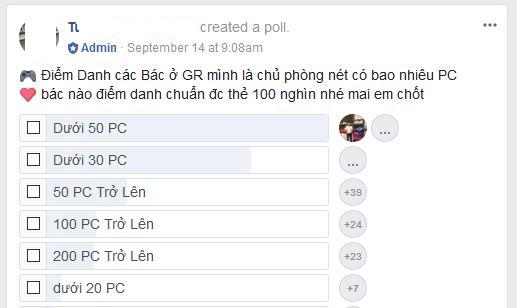 50% quán net tại Việt Nam chỉ có dưới 50 máy