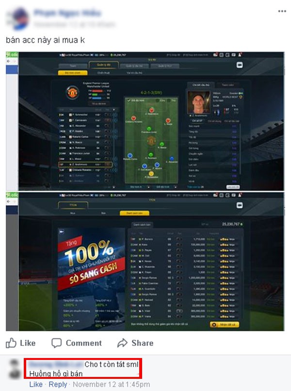100k là có đội hình full huyền thoại trong FIFA Online 3?!