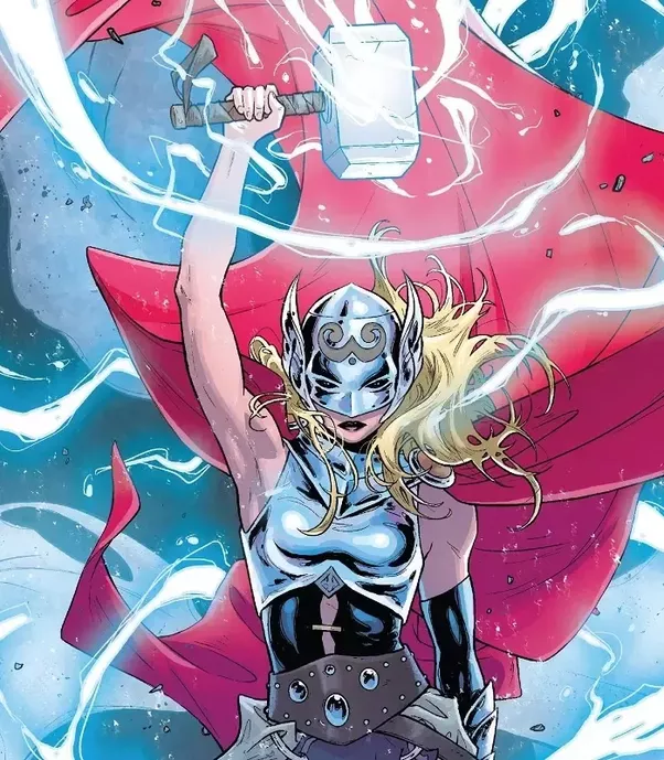  Jane Foster - The New Thor cầm trong tay búa thần Mjolnir 