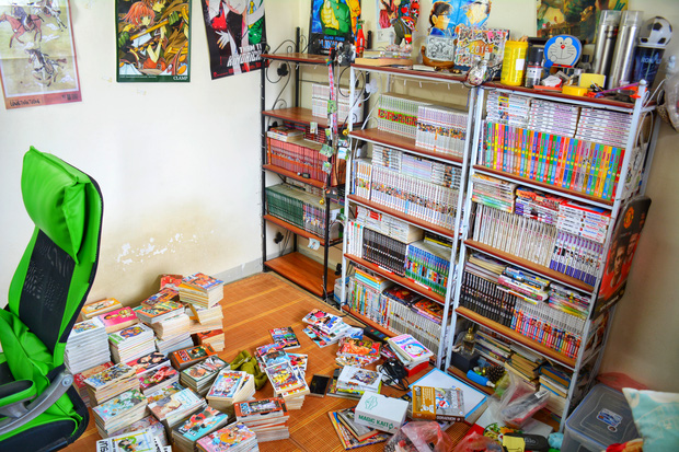  Gia tài truyện tranh gần 2000 cuốn của cậu bạn Ngọc Thái 