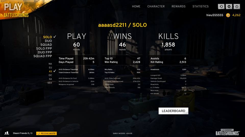 Bức ảnh minh chứng cho tệ nạn hack nhức nhối của PUBG hiện tại: Chơi 60 trận kill... 1858 mạng