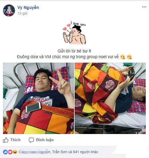  Bạn gái Archie Vy Nguyễn đăng tải hình ảnh bạn trai trong bênh viện vào dịp Giáng sinh 