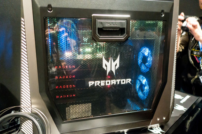 Acer ra mắt máy tính chơi game cấu hình khủng, chip Intel Core i9-7980XE 18 lõi, 4 card màn hình AMD Radeon Vega