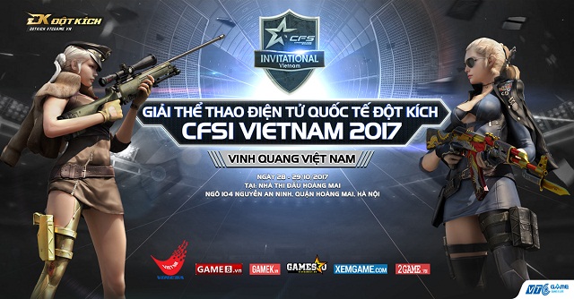 VTC Game mở bán vé hạng A tham dự CFSI Việt Nam 2017 đi kèm áo Đột Kích 10 năm tuổi