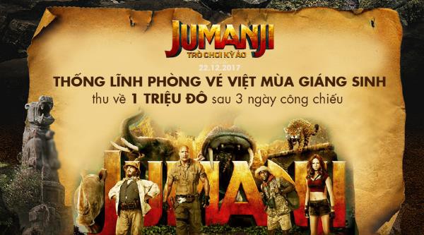 Jumanji của The Rock thống trị các phòng vé Việt Nam