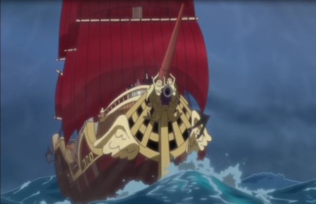  Oro Jackson là con tàu của Cựu Vua hải tặc Gol D. Roger với biểu tượng nàng tiên cá ở phía trước mũi tàu. 