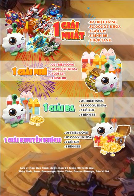 Phần thưởng hấp dẫn của BangBang Online