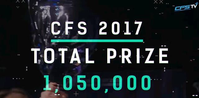  Tổng giải thưởng cho CFS 2017 lên tới 1,050,000 đô la Mỹ trong đó riêng CFS GF đã là 850,000 đô la Mỹ. 