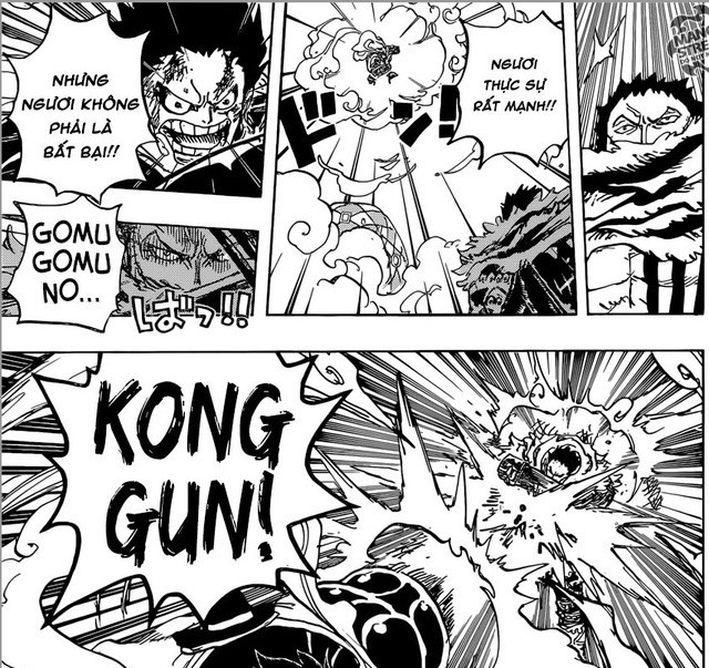 Soi trước kỹ thuật mới của Luffy để đánh bại Charlotte Katakuri trong chương 887 manga One Piece