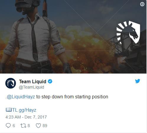 PUBG: Hayz rút lui khỏi đội hình Team Liquid, mở ra cơ hội go pro tất cả mọi game thủ thế giới