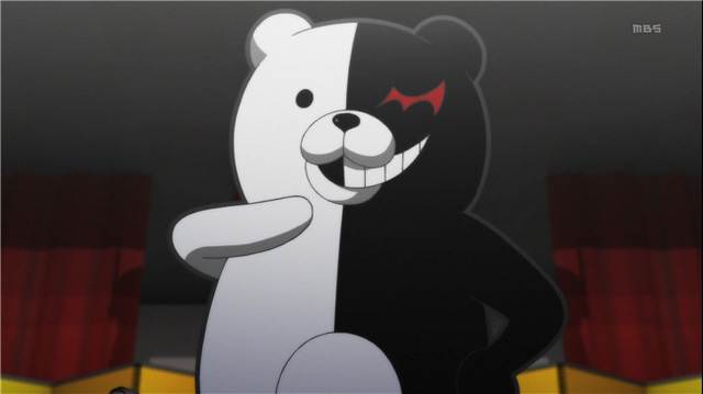  Chú gấu bông Monokuma của anime “Danganronpa” chính một nhân vật phản diện đáng gờm. 