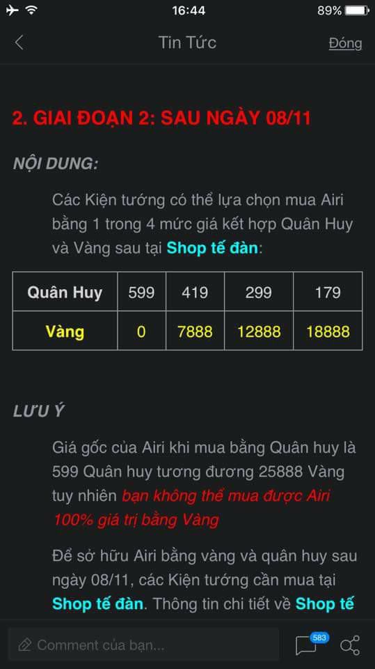 Thì ra đây là lý do khiến game thủ Liên Quân Mobile được trả lại 25888 vàng tiền mua tướng