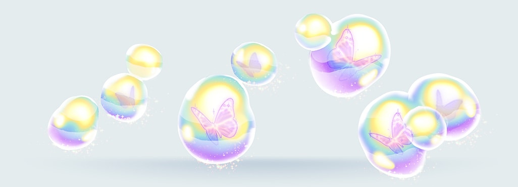  Cả bong bóng lẫn những chú bướm đều đã xuất hiện trong hiệu ứng “ru ngủ” ở trên 