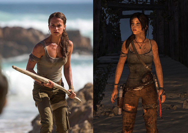  Alicia Vikander có nét giống với Lara trong bản game năm 2013. 