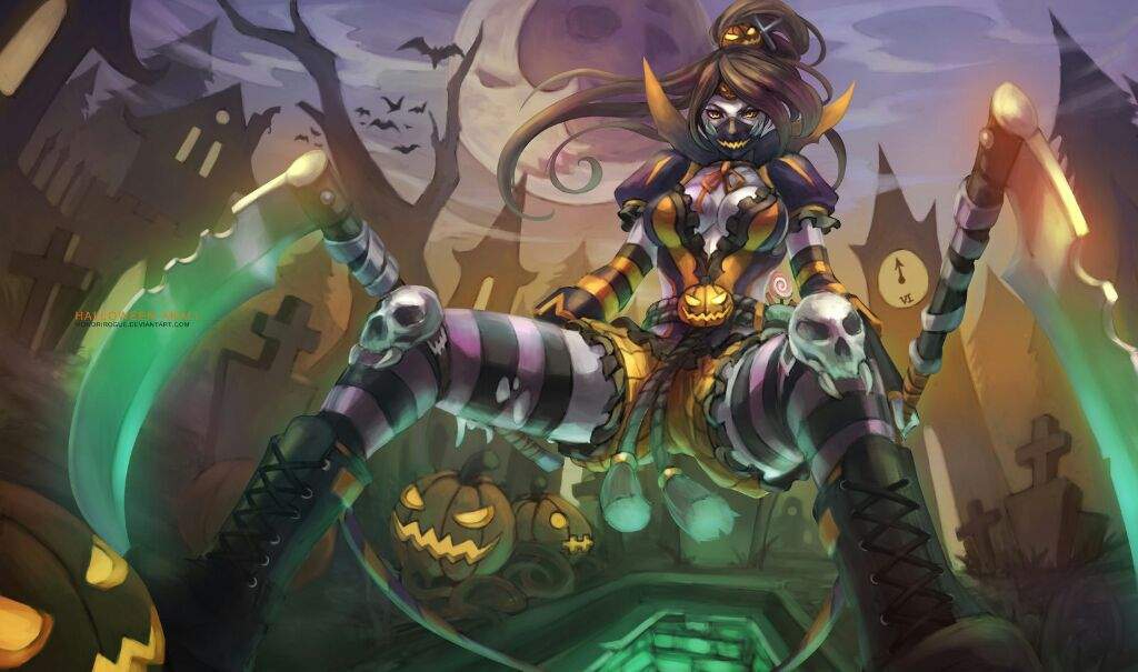 Ngắm nhìn Riven Sát Thủ Cưa Máy, Miss Fortune Phù Thủy, Akali Đội Mồ và 1 loạt trang phục Halloween mạ mị, cực chất khác