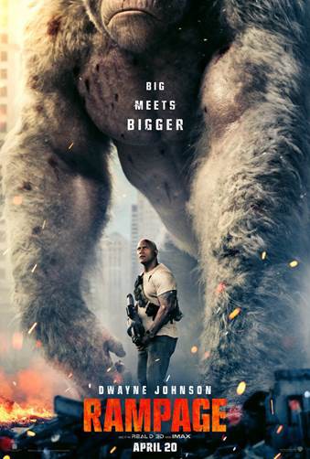 Poster chính thức của Siêu Thú Cuồng Nộ - Rampage