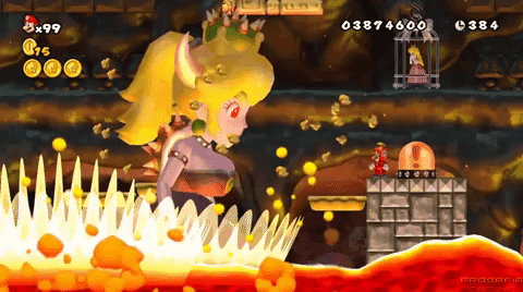 Làm quái vật mãi nên chán, trùm cuối Mario hóa thành Công chúa - Ảnh 2.