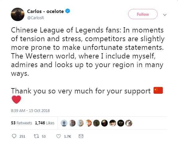 G2 Perkz lên tiếng xin lỗi cộng đồng LMHT Trung Quốc vì vạ miệng khi chỉ trích các đội tuyển LPL - Ảnh 4.