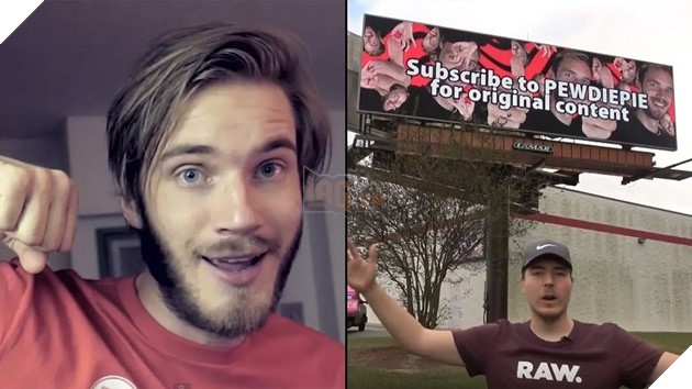 Sợ bị vượt mặt, Pewdiepie khẩn cầu đại gia Mr Beast bơm tiền tấn mua quảng cáo - Ảnh 1.