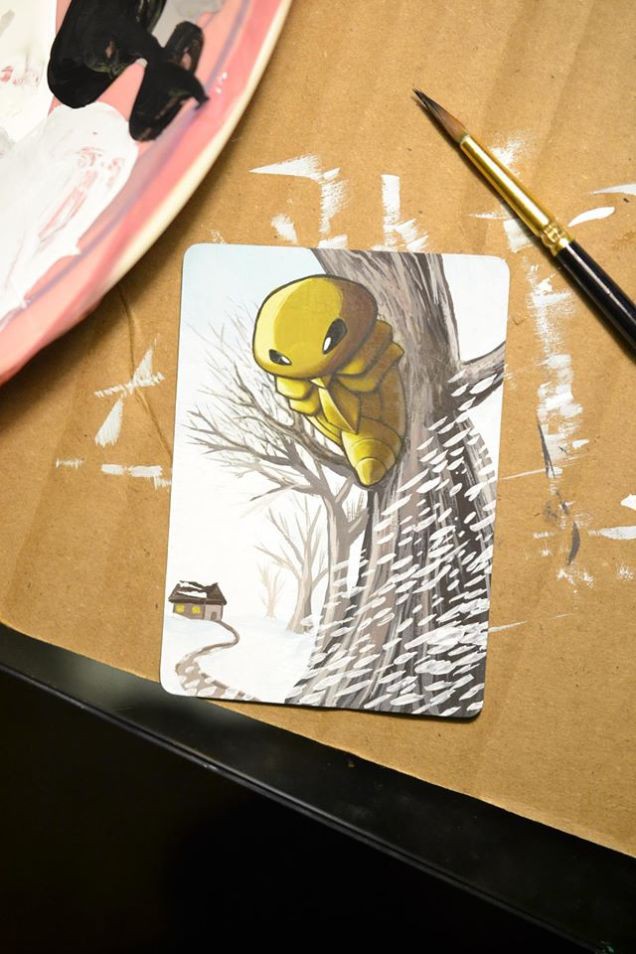 Ngỡ ngàng với bộ sưu tập tranh tuyệt đẹp được vẽ từ chính những lá bài Pokemon - Ảnh 6.