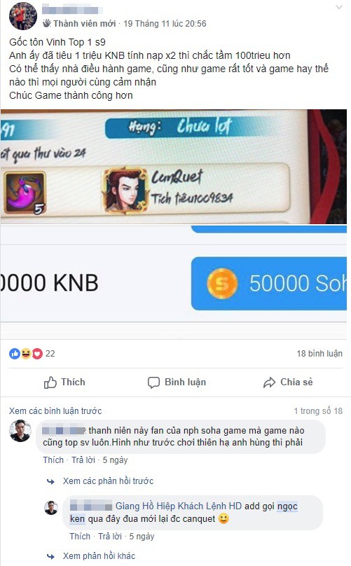 “Ngọc Ken” là ai mà được cộng đồng game thủ Giang Hồ Hiệp Khách Lệnh nhắc đến nhiều đến vậy? - Ảnh 3. “Ngọc Ken” là ai mà được cộng đồng game thủ Giang Hồ Hiệp Khách Lệnh nhắc đến nhiều đến vậy? - Ảnh 3.
