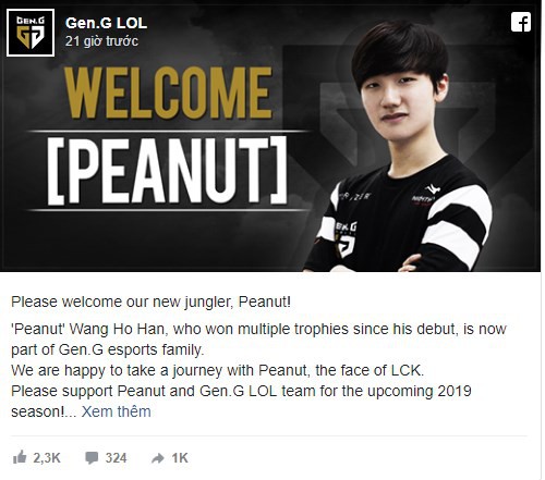 Không phải SKT, Gen.G mới là điểm đến tiếp theo của Peanut, khẳng định lương cao nhất LCK ở vị trí jungle - Ảnh 1.