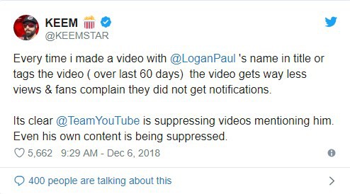 Lượng view giảm sút, thánh scandal Paul Logan cáo buộc Youtube cố tình đàn áp mình - Ảnh 2.