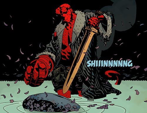 Không chỉ súng, Hellboy sẽ sử dụng thánh kiếm Excalibur và biến hình thành Đại Quỷ Vương để giải cứu thế giới - Ảnh 4.