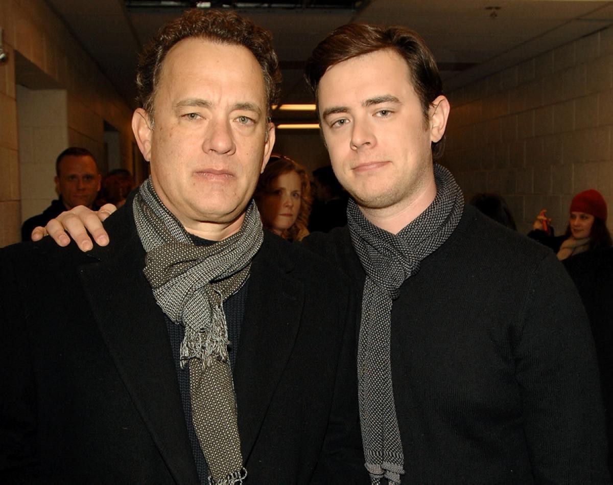 Tom và cậu con trai Colin Hanks