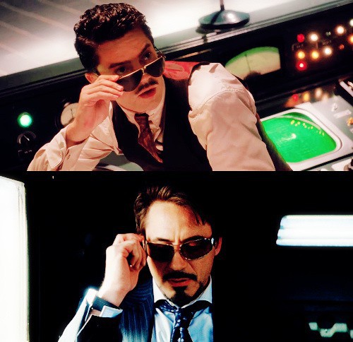 Tony Stark luôn trăn trở trong cái bóng của cha mình trong 2 tập phim đầu tiên