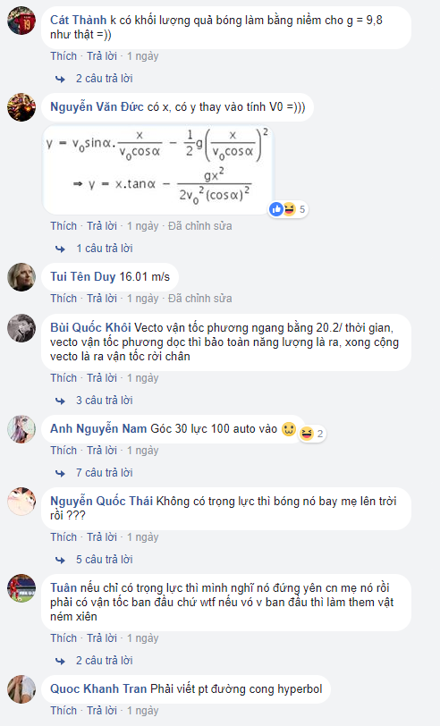 Và sau khi đọc những bình luận giải đề như thế này, mới biết kiến thức Vật Lý của dân chơi Bem Bem GO đáng nể đến thế nào.