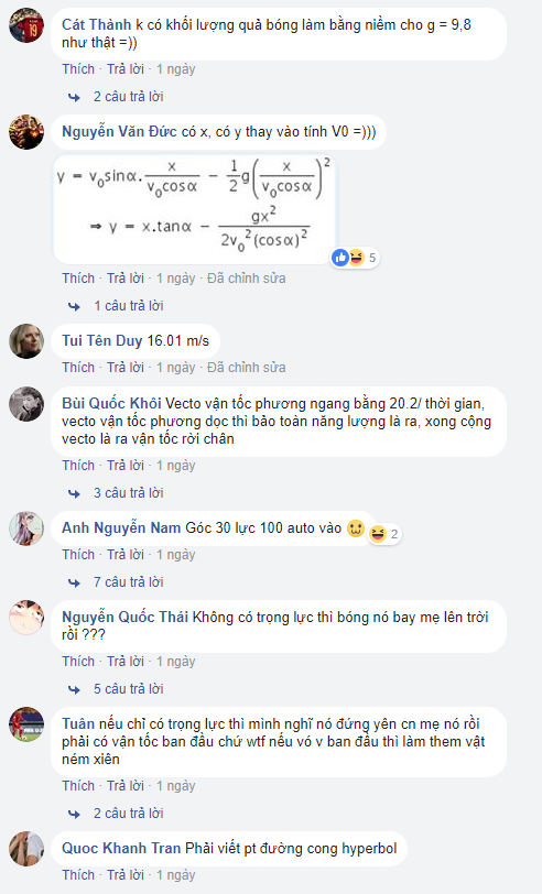  Và sau khi đọc những bình luận giải đề như thế này, mới biết kiến thức Vật Lý của dân chơi Bem Bem GO đáng nể đến thế nào. 